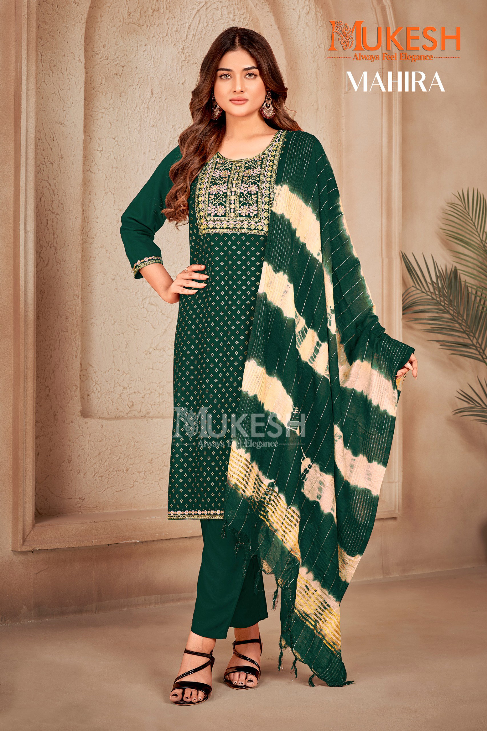 Mukesh Mahira Rayon Top Bottom With Dupatta Collection