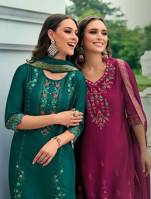 Lily And Lali Malang 2 Kurti Bottom With Dupatta Collection