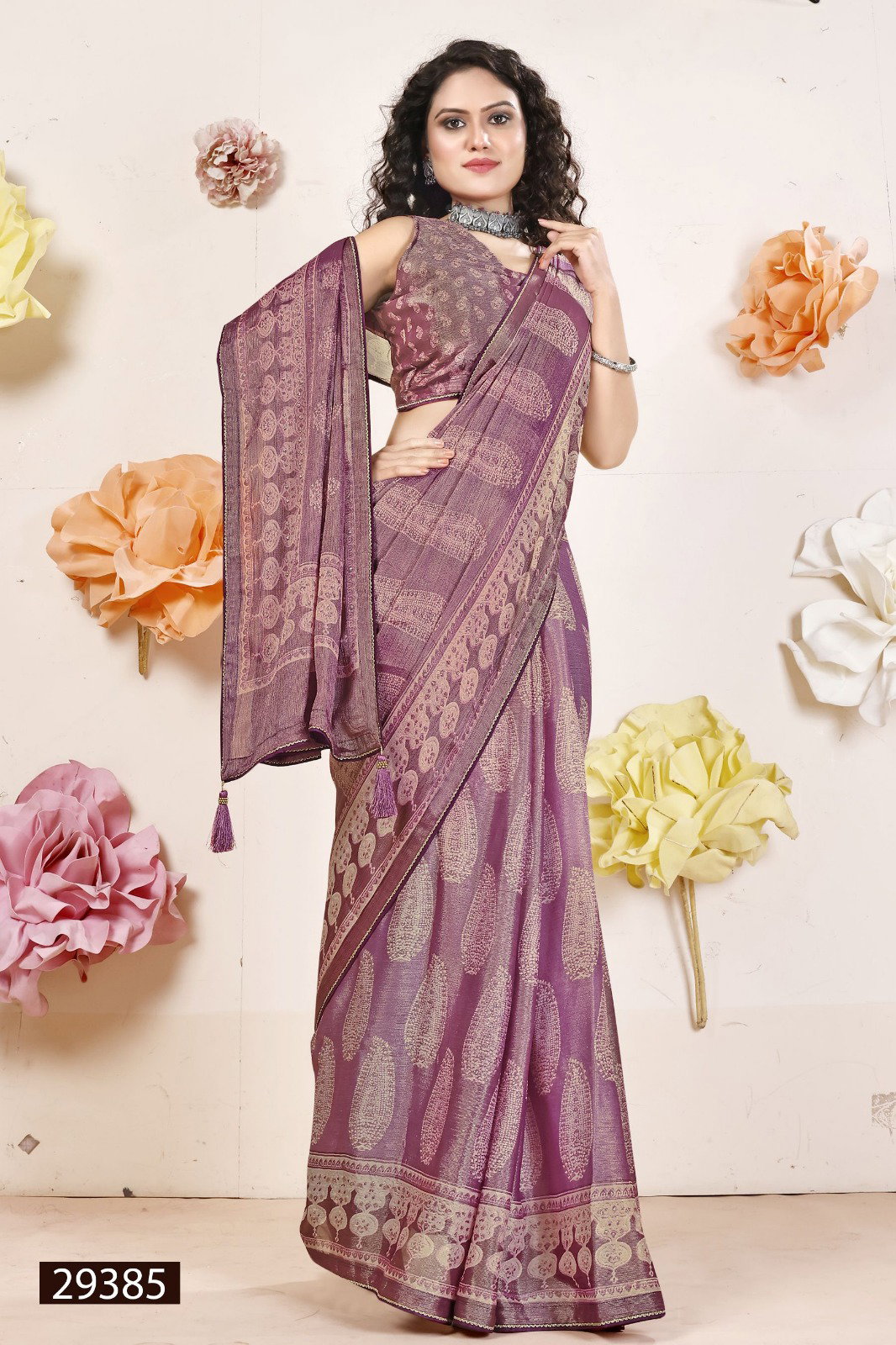 Vallabhi Carvaan Vol 12 Brasso Printed Saree Collection