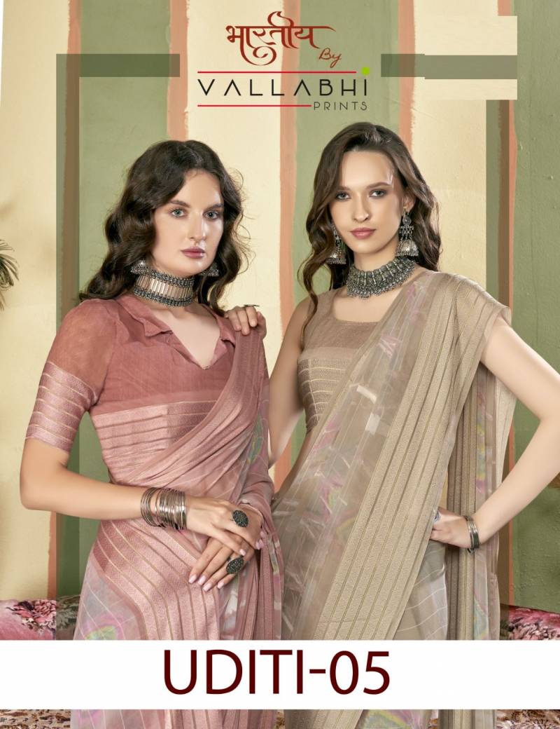 Vallabhi Uditi Vol 5 Georgette Fancy Saree Collection