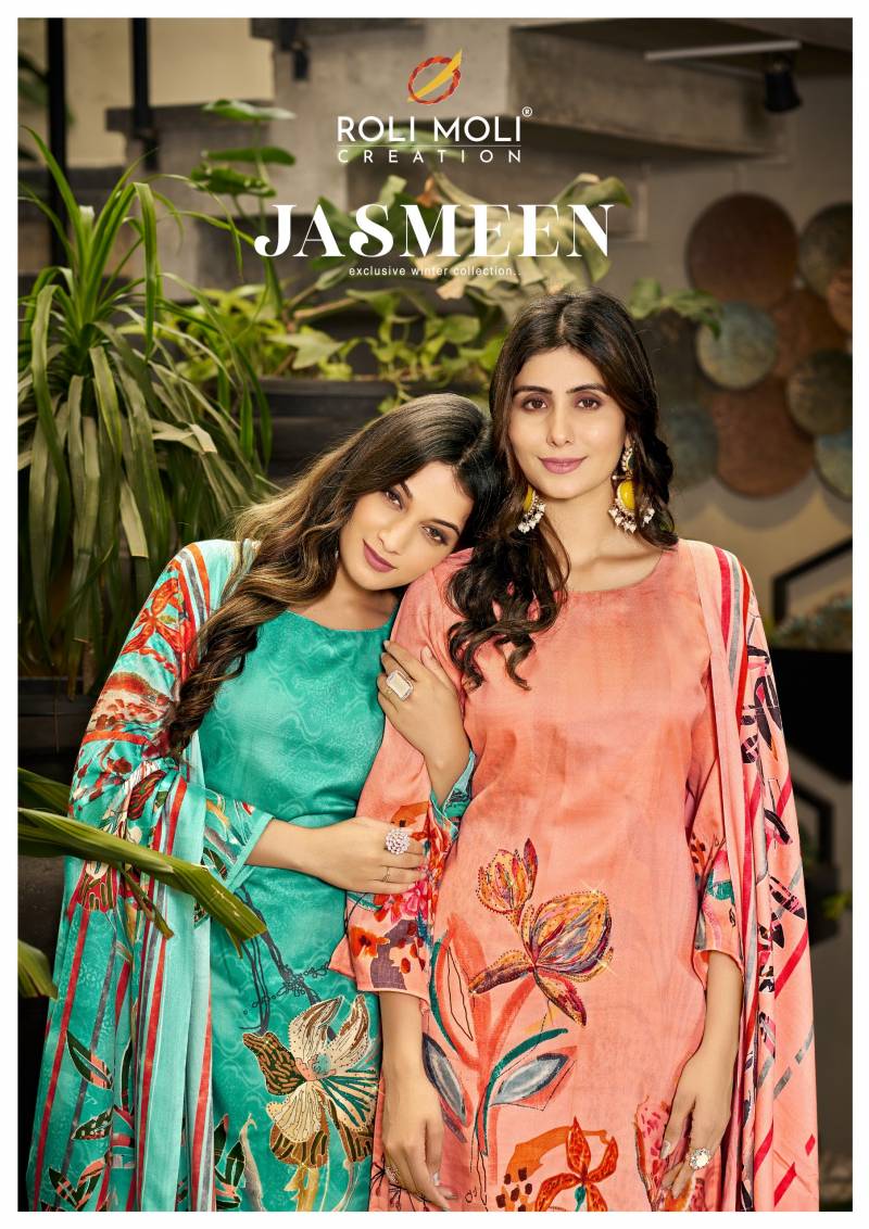 Roli Moli Jasmeen Pashmina Printed Dress Material Collection