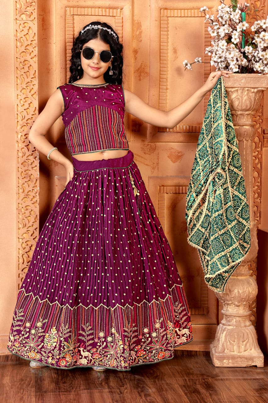 Aaradhna 649 Kids Wear Lehenga Choli Collection
