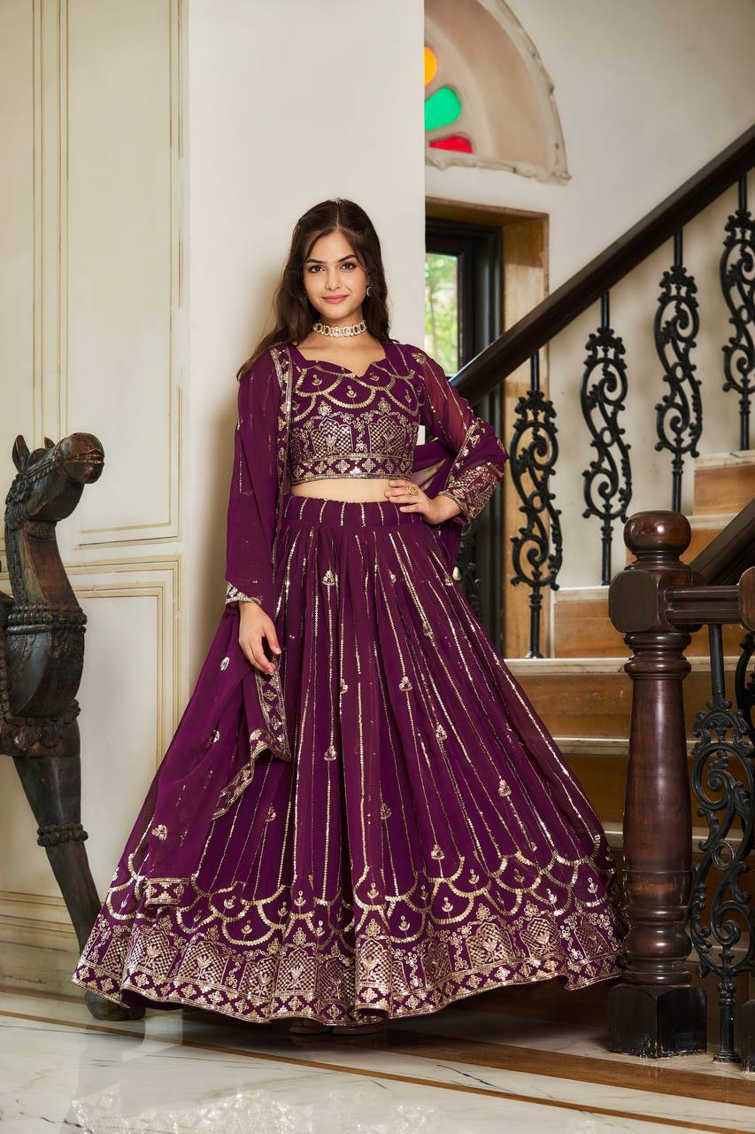 Anamika Vol 118 Georgette Designer Lehenga Choli Collection