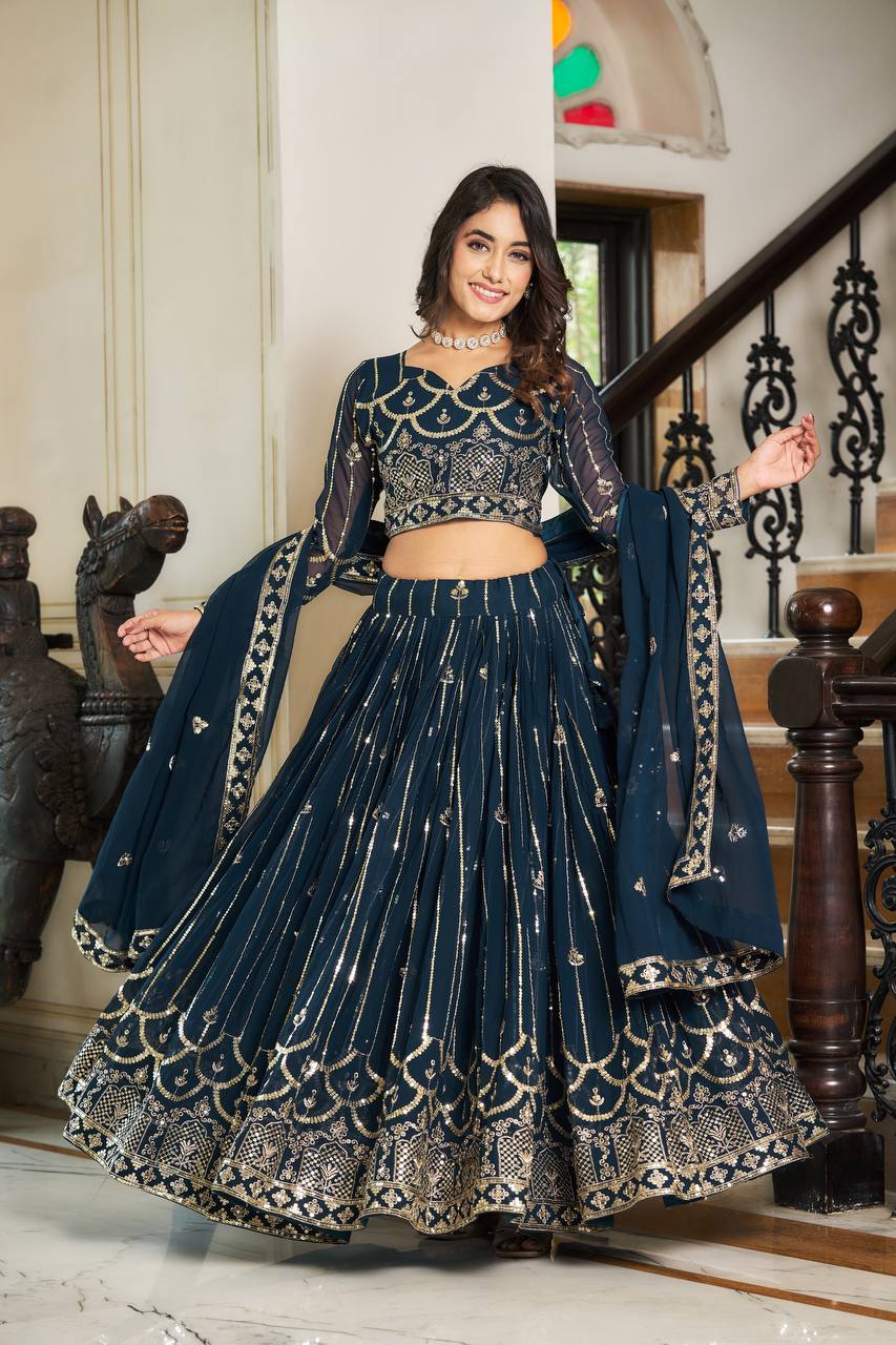 Anamika Vol 118 Georgette Designer Lehenga Choli Collection