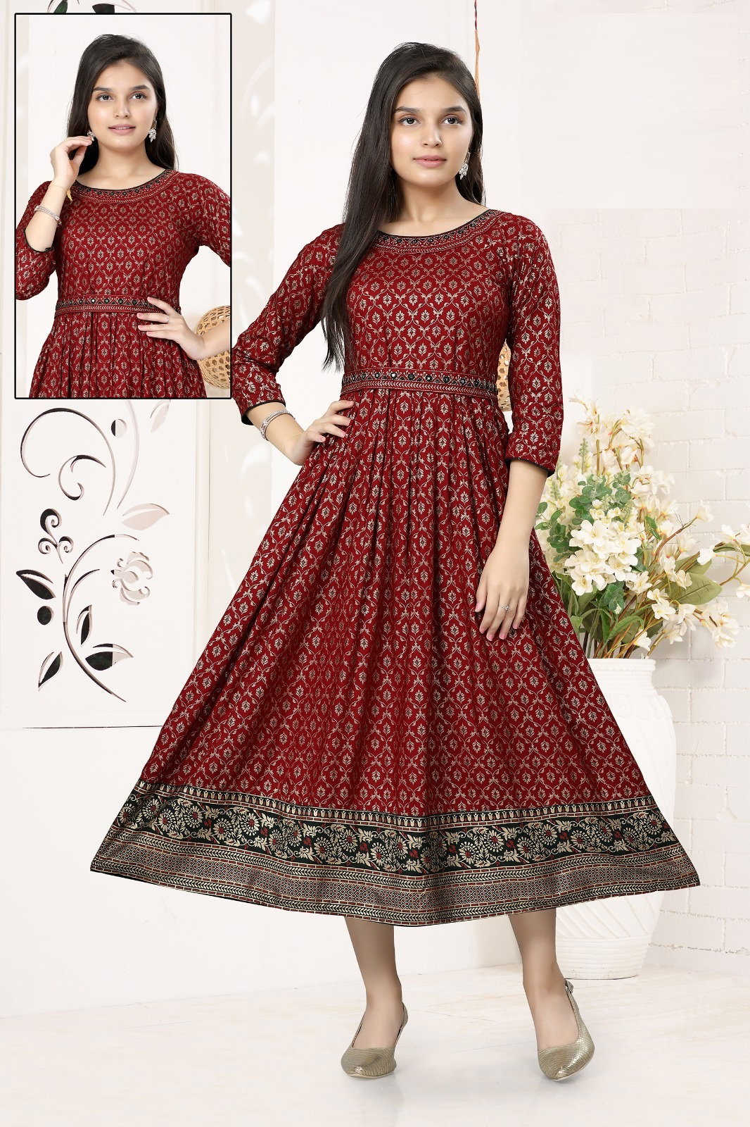 Kallakshi Kurti Vol 15 Rayon Printed Kids Wear Collection