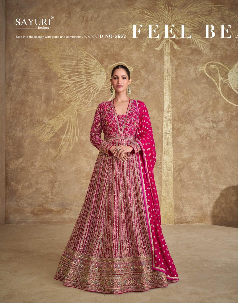 Sayuri Royal Georgette Designer Gown Collection