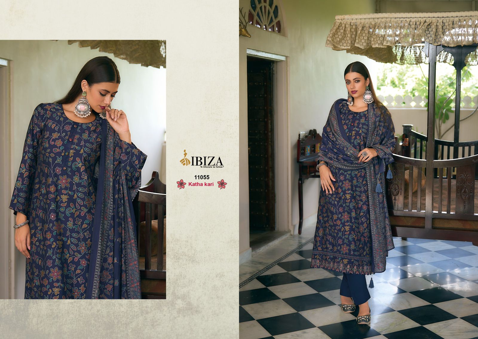Ibiza Kantha Kari Vol 2 Digital Printed Designer Salwar Suits