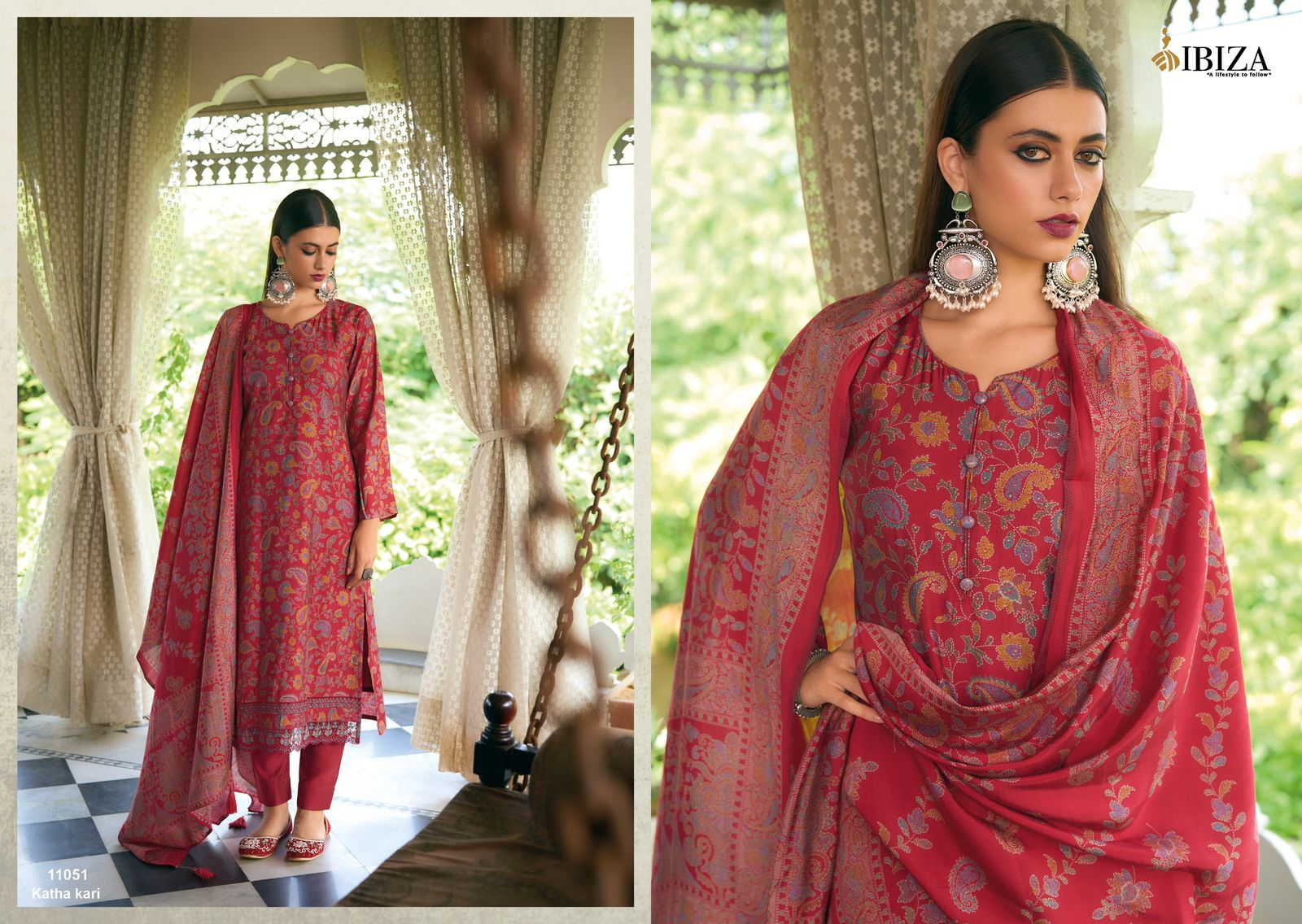 Ibiza Kantha Kari Vol 2 Digital Printed Designer Salwar Suits