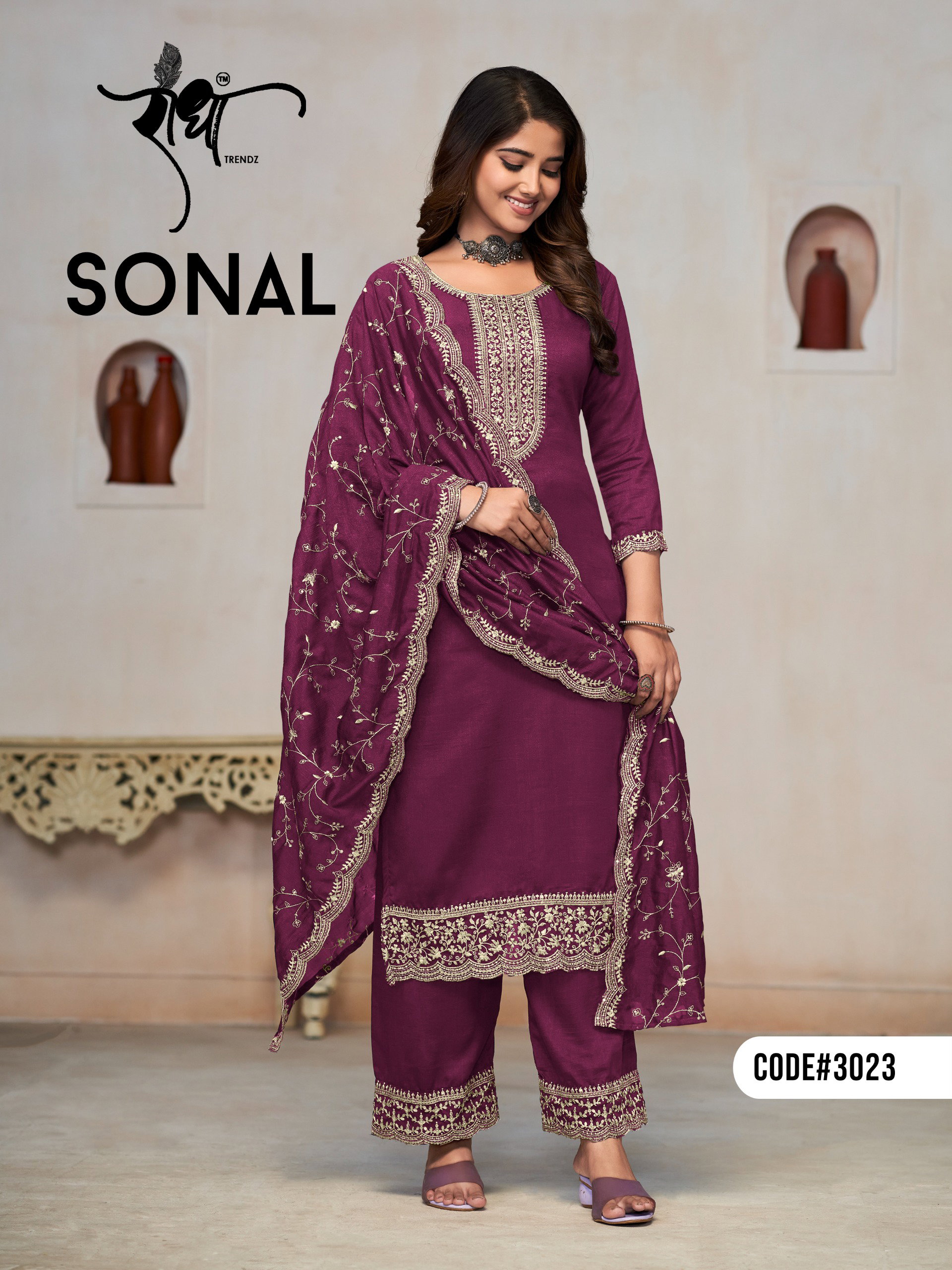 Radha Sonal Embroidered Salwar Suit Collection