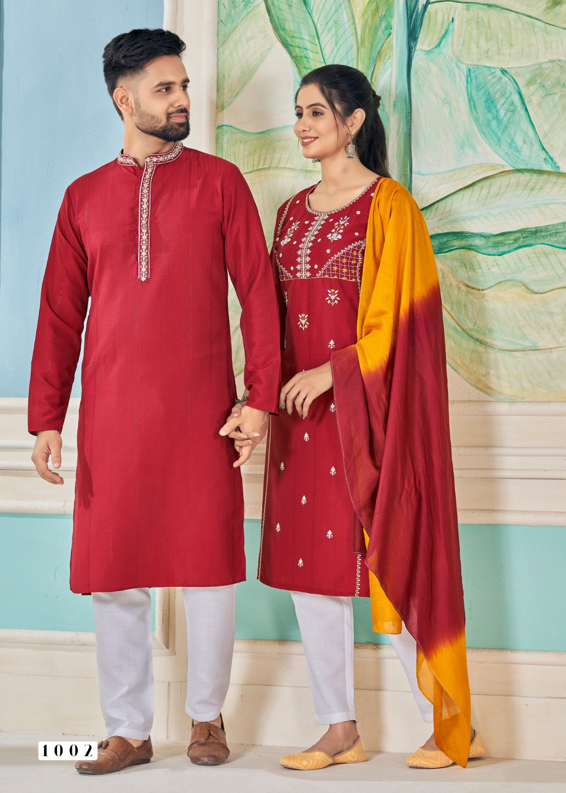 Banwery Royal Couple Vol 13 Viscose Couple Kurta Collection