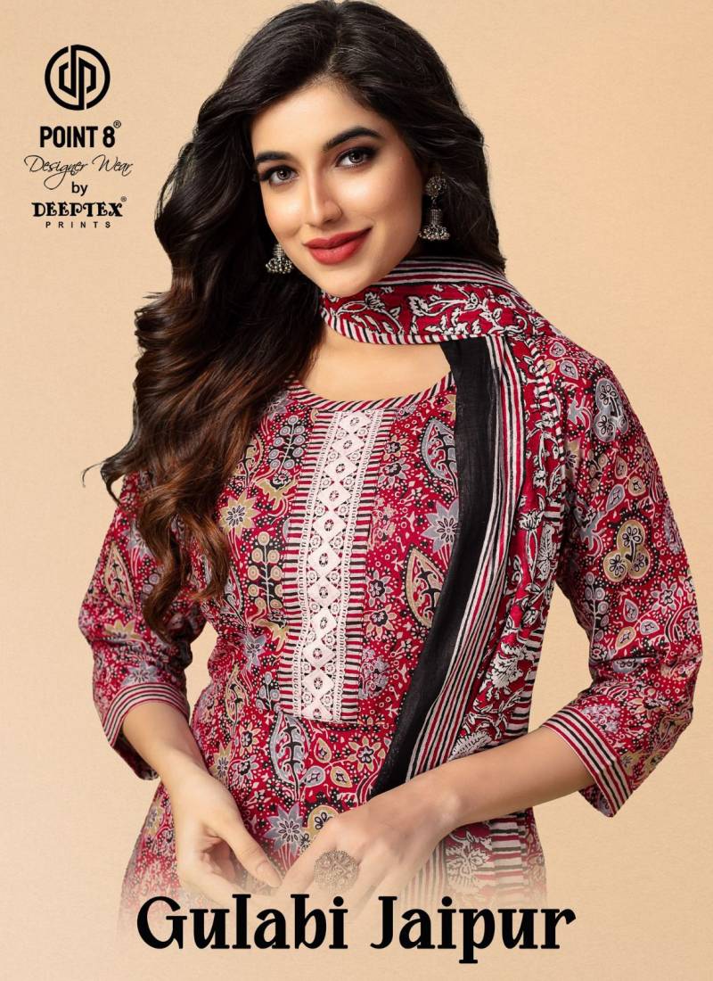 Deeptex Gulabi Jaipur Vol 1 Cotton Exclusive Kurti Bottom With Dupatta
