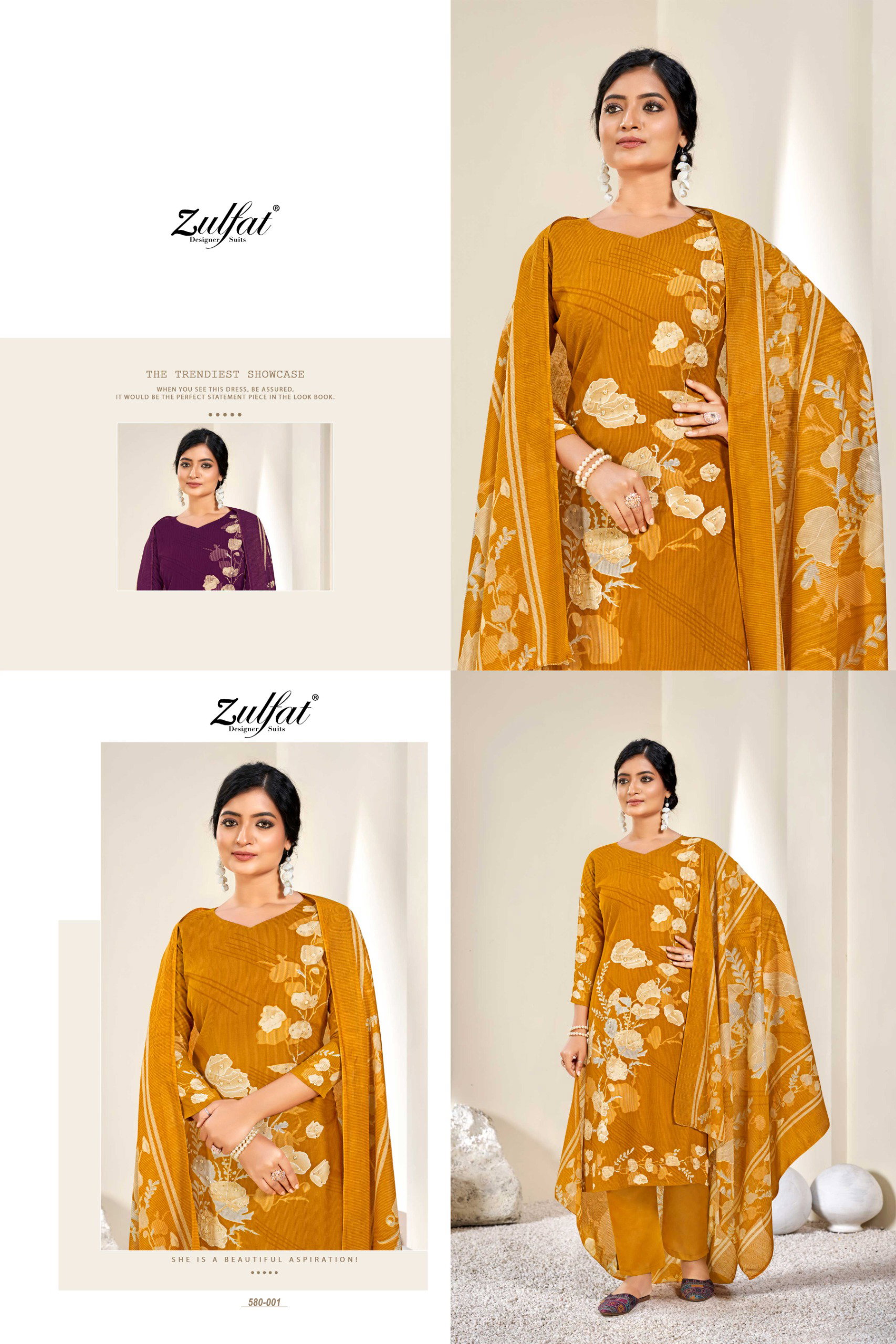 Zulfat Zahavi Vol 4 Digital Printed Dress Material Collection