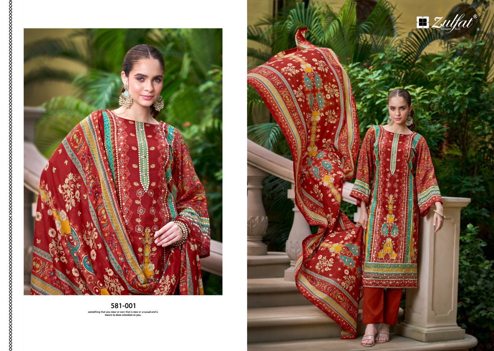 Zulfat Sanjeeda Fancy Printed Dress Material Collection