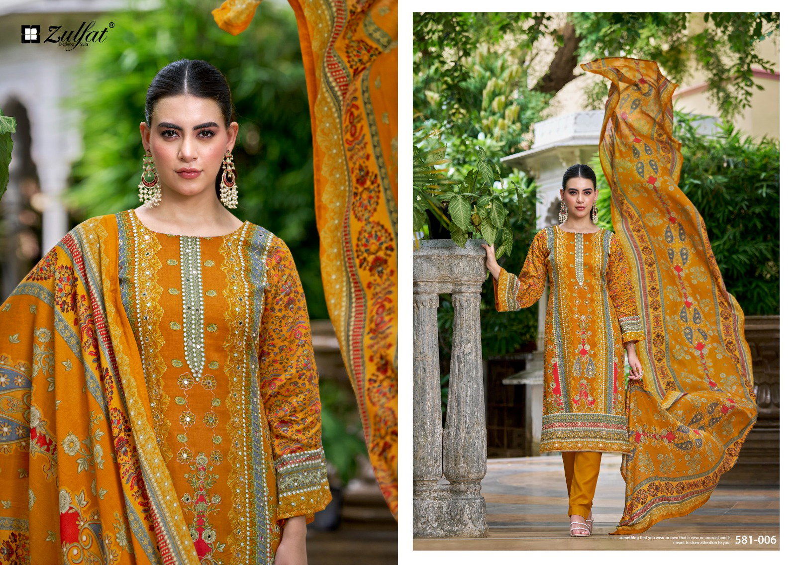 Zulfat Sanjeeda Fancy Printed Dress Material Collection