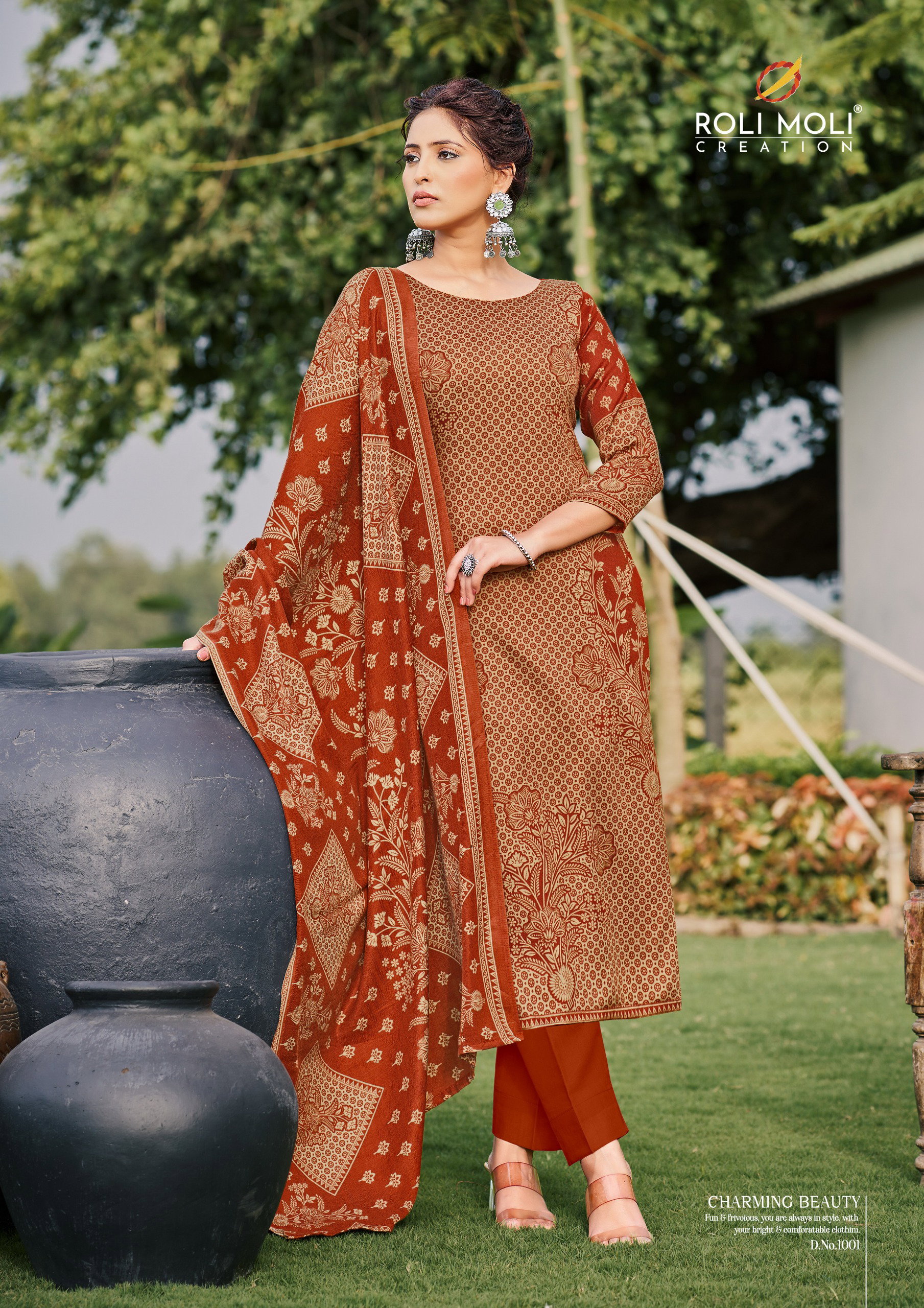 Roli Moli Saniya Pashmina Printed Dress Material Collection
