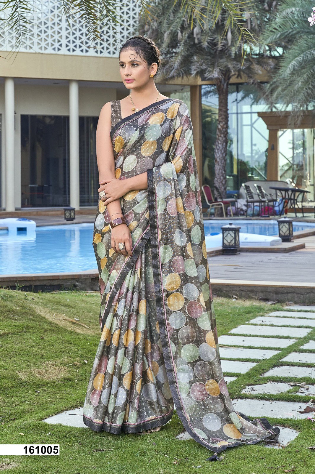Vallabhi Nalanda Vol 2 Fancy Brasso Saree Collection