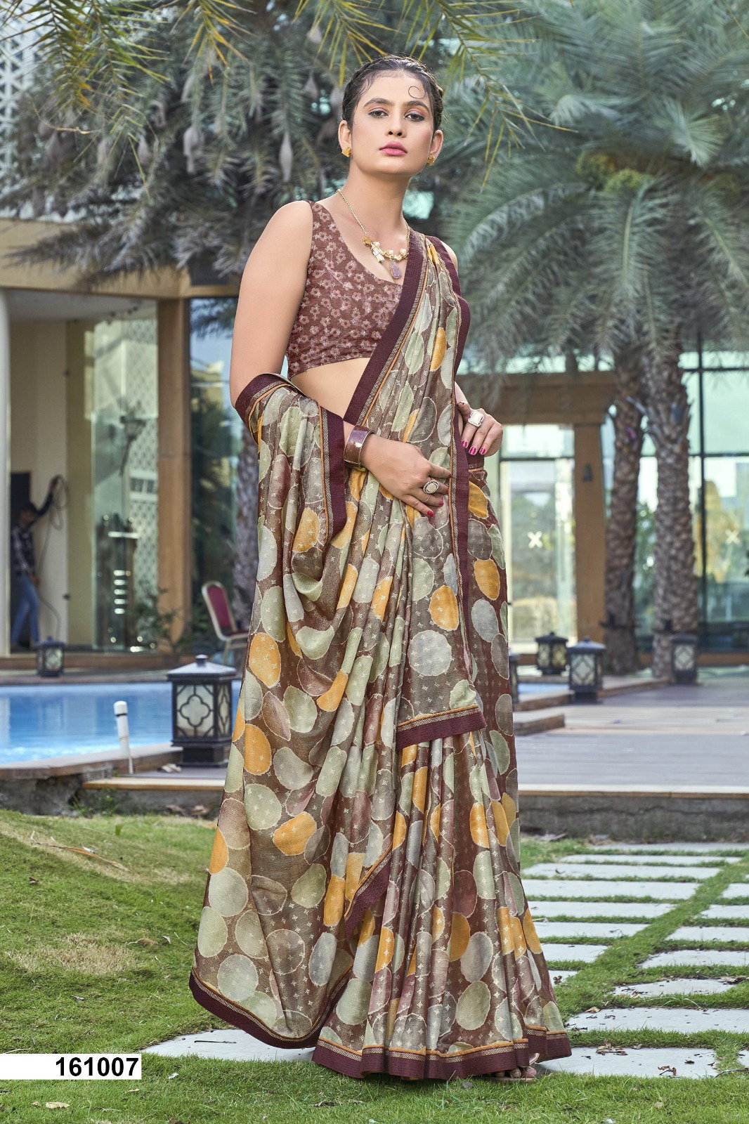 Vallabhi Nalanda Vol 2 Fancy Brasso Saree Collection