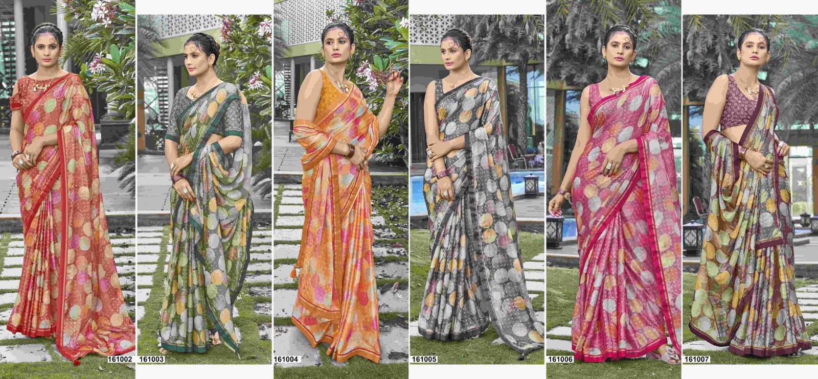 Vallabhi Nalanda Vol 2 Fancy Brasso Saree Collection
