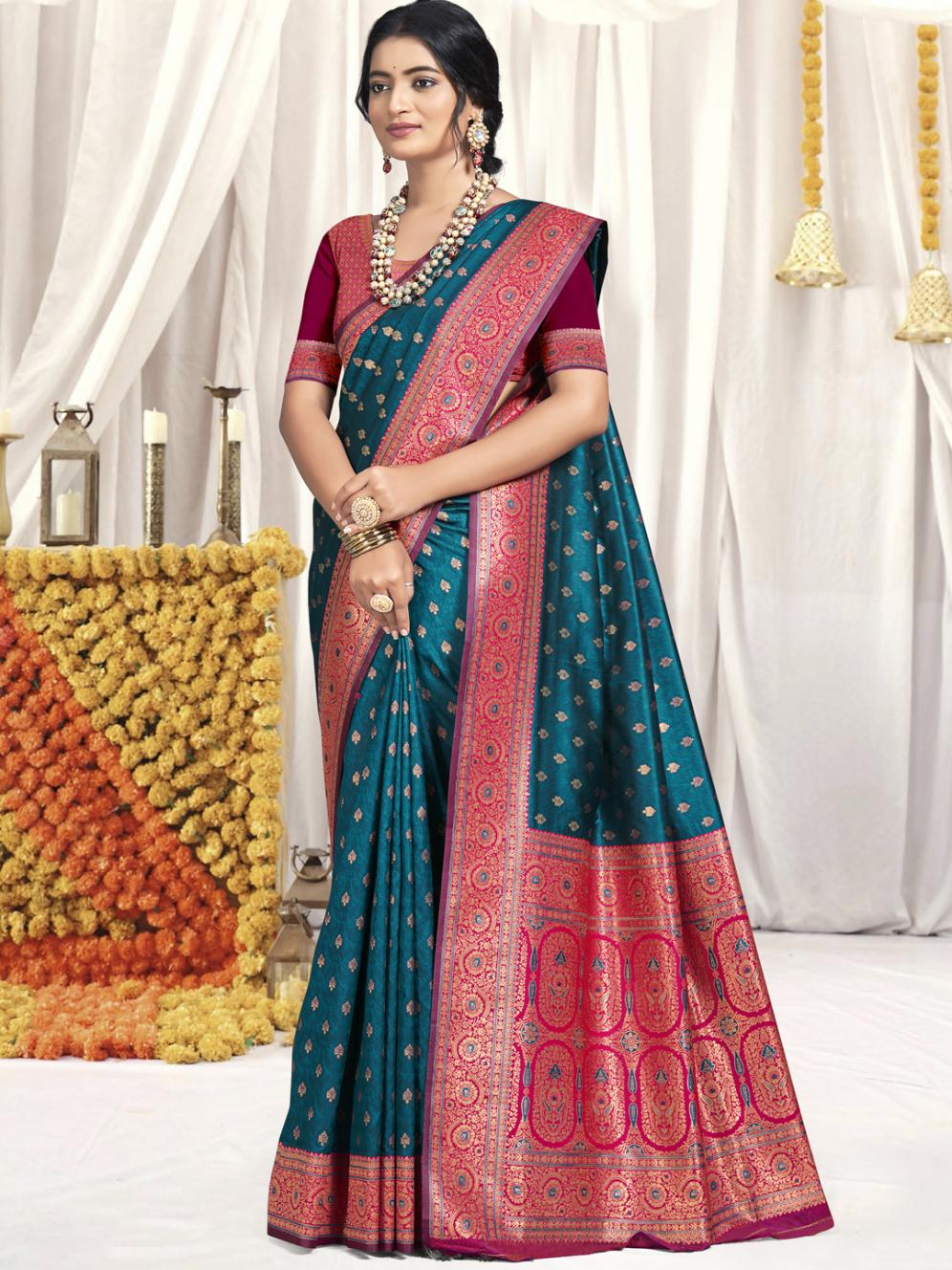Bunawat Vindhya Silk Festival Wear Saree Collection