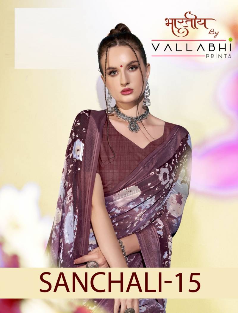 Vallabhi Sanchali Vol 15 Georgette Fancy Saree Collection