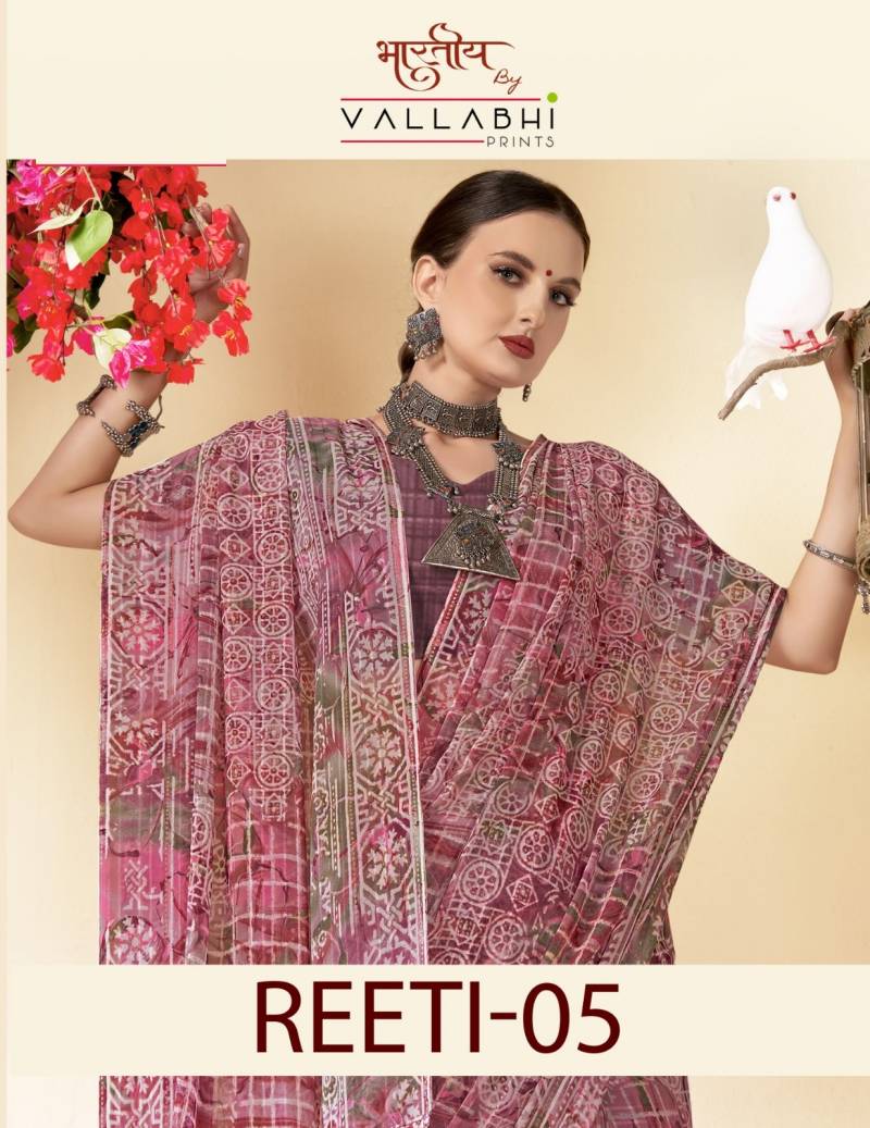 Vallabhi Reeti Vol 5 Georgette Printed Saree Collection