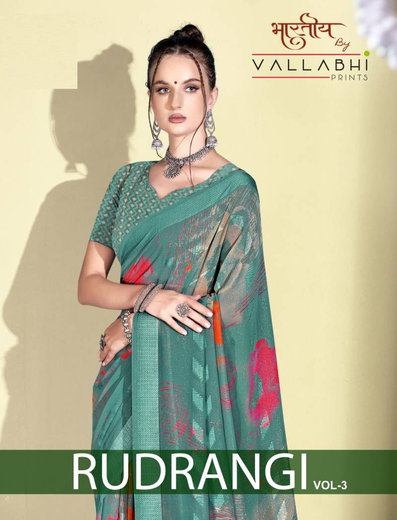 Vallabhi Rudrangi Vol 3 Georgette Fancy Saree Collection