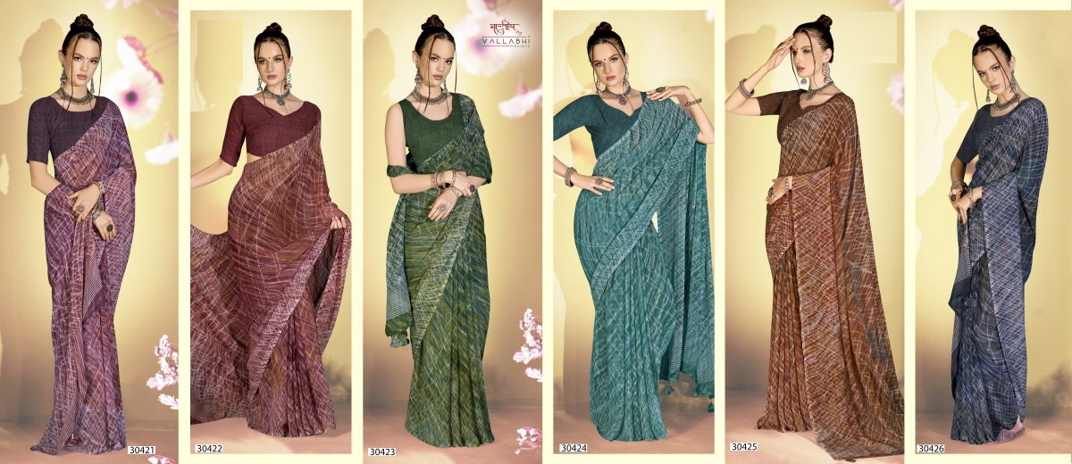 Vallabhi Eesha Vol 8 Georgette Printed Saree Collection