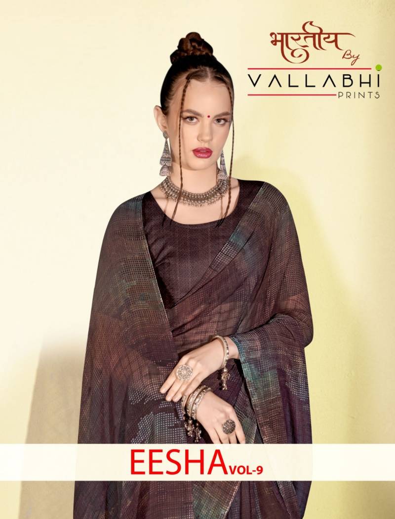 Vallabhi Eesha Vol 9 Georgette Printed Saree Collection