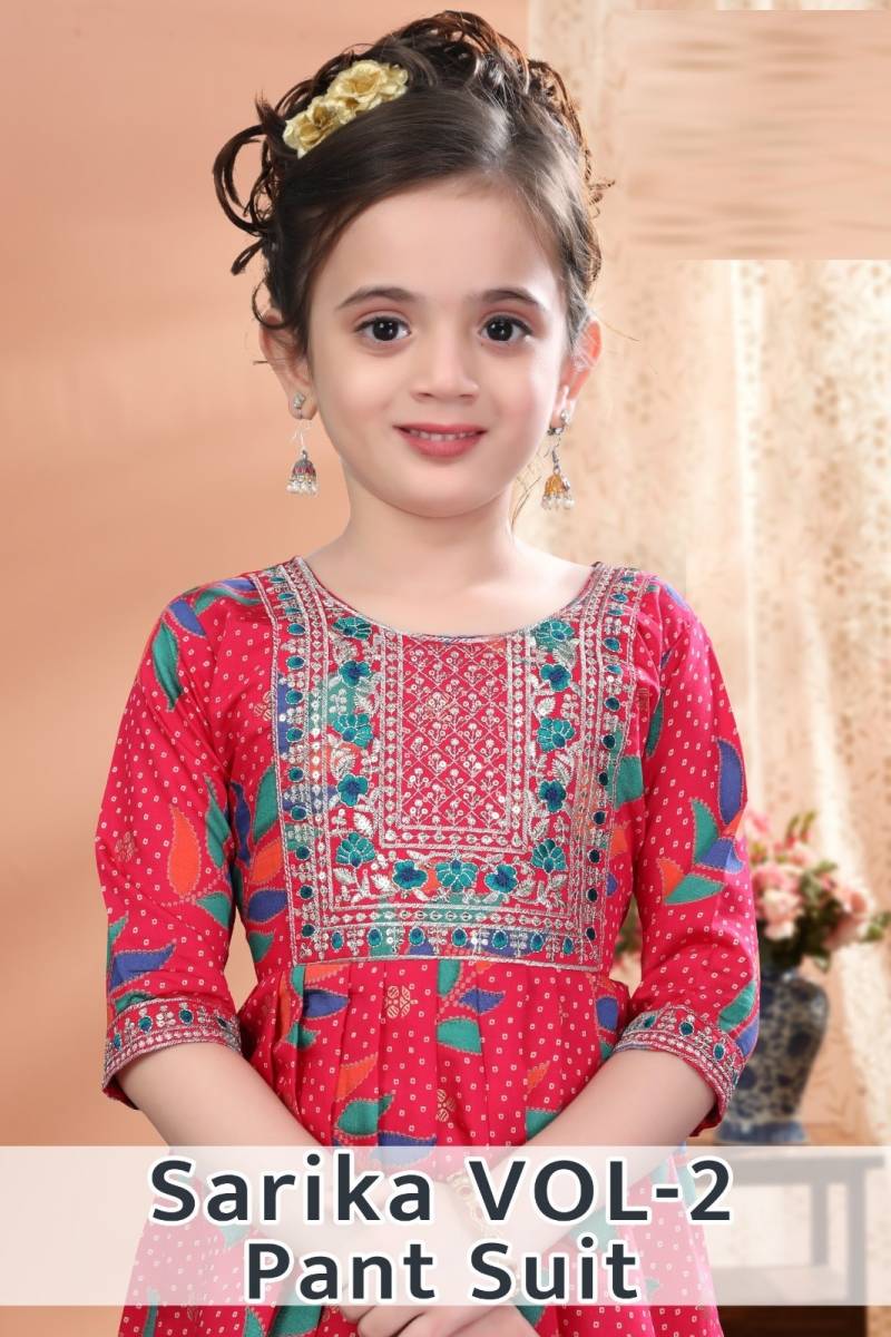 Sarika Vol 2 Pant Suit Printed Kids Wear Collection
