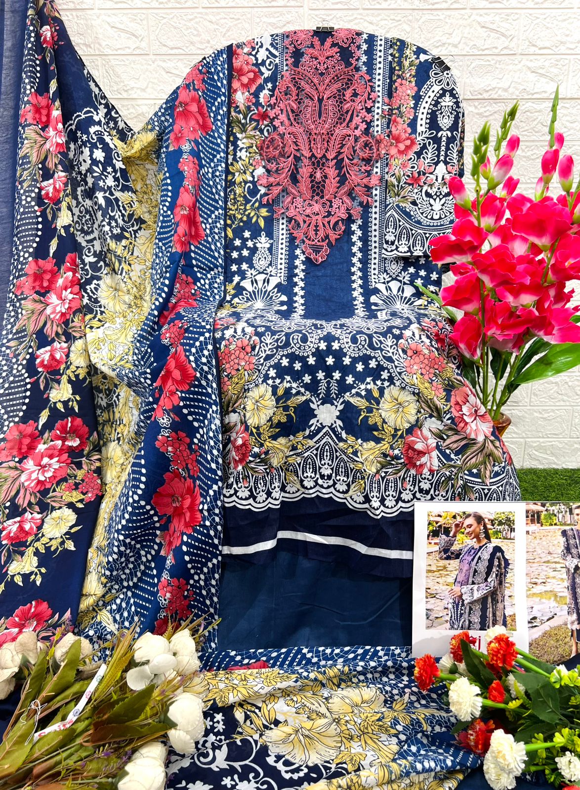 Taj 549 And 552 Chiffon Dupatta Pakistani Salwar Suits Collection