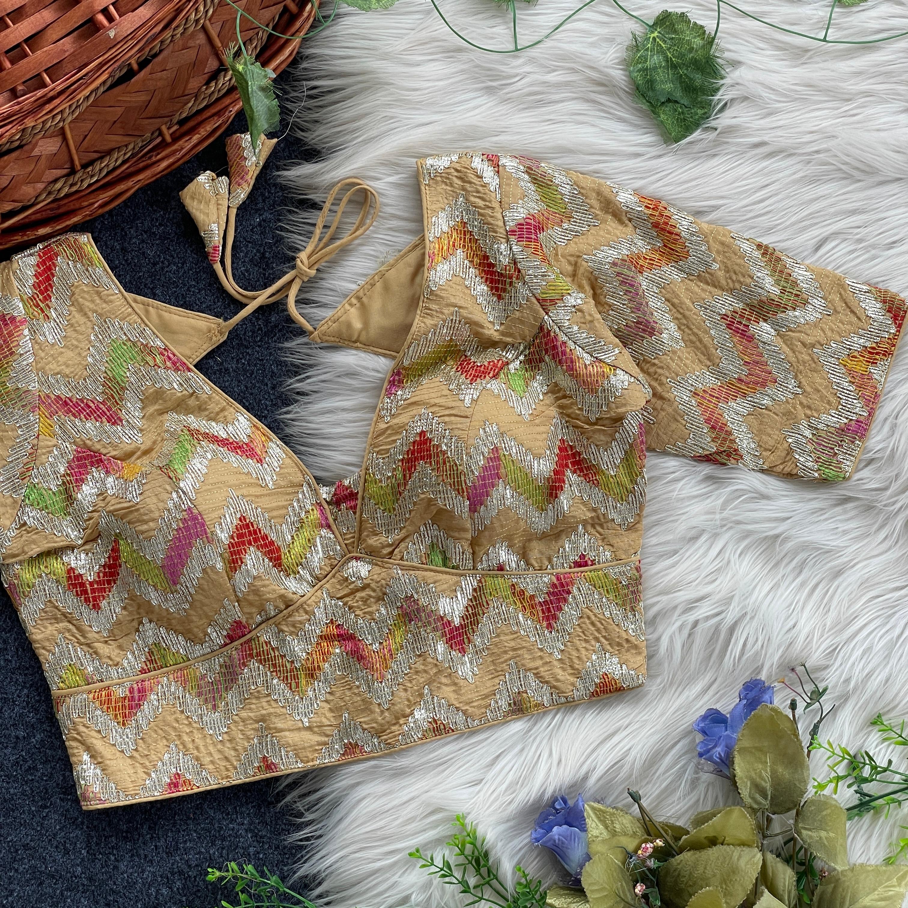 Fab Chanderi 219 Fancy Chanderi Silk Blouse Collection
