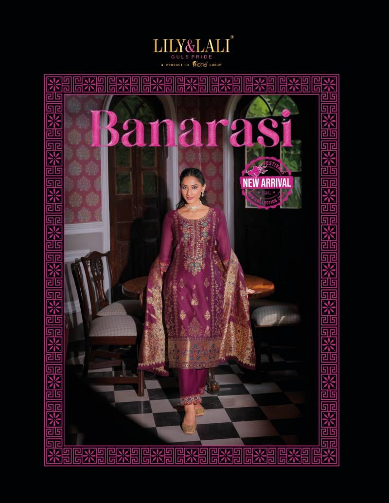 Lily And Lali Banarasi Kurti Bottom With Dupatta Collection