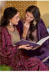 Ibiza Suroor Velvet Embroidered Salwar Kameez Collection