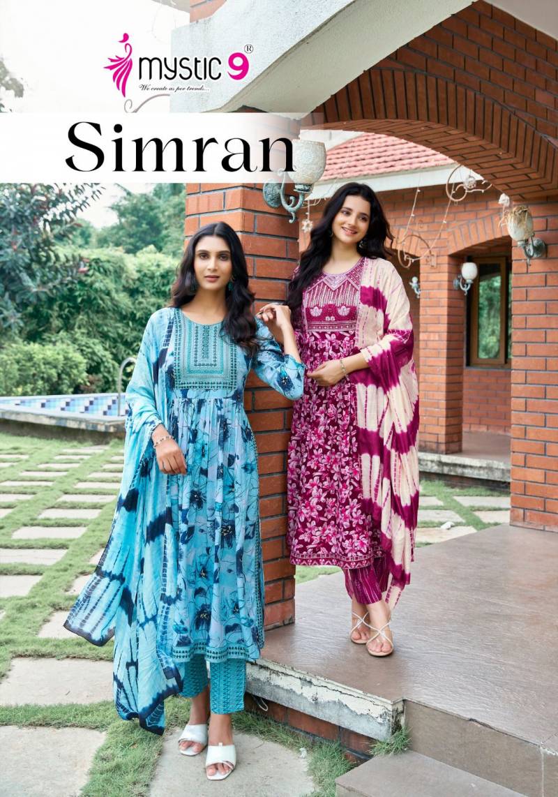 Mystic 9 Simran Vol 05 Kurti Bottom With Dupatta Collection
