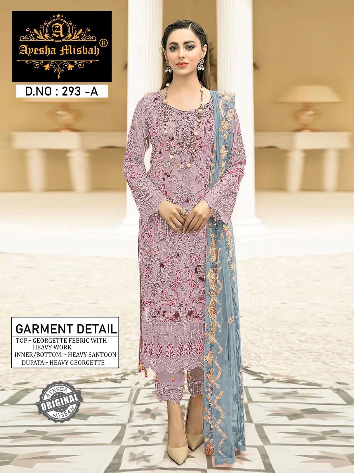 Ayesha Misbah 293 Georgette Pakistani Salwar Kameez