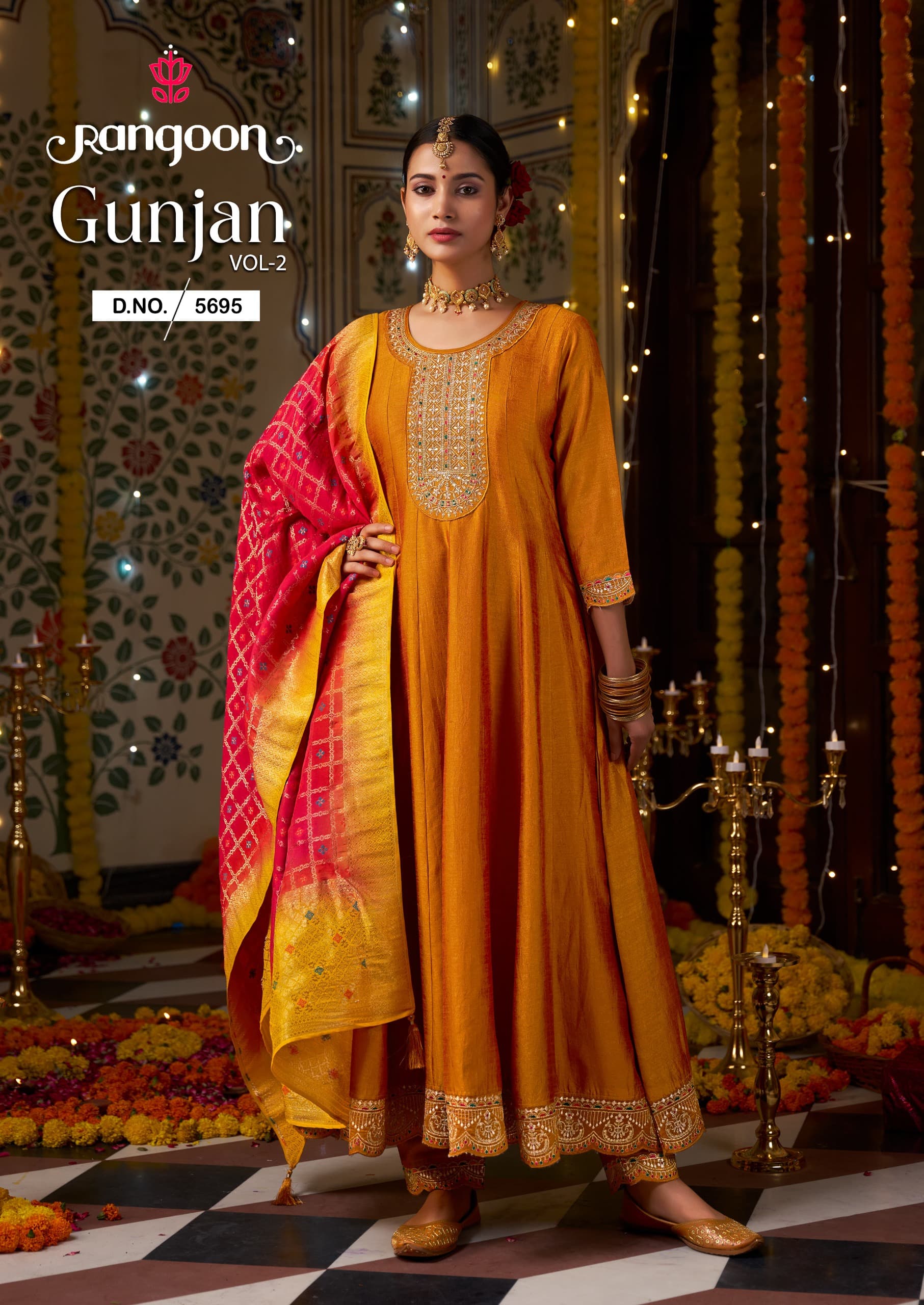 Rangoon Gunjan Vol 2 Kurti Bottom With Dupatta Collection