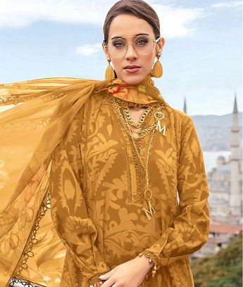 Alzohaib Az 1066 Cotton Dupatta Pakistani Suits Collection
