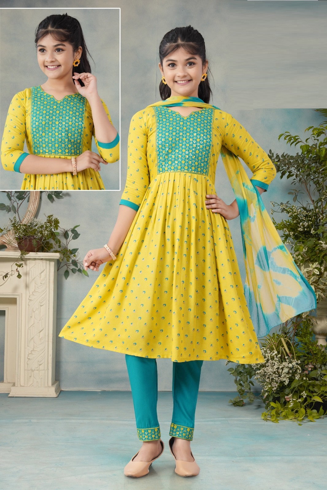 Parnika Pant Set Vol 2 Kids Kurti Bottom With Dupatta Collection