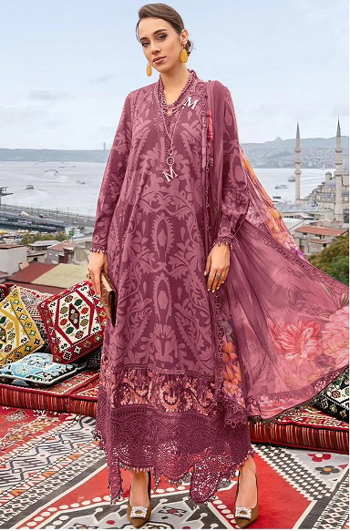 Alzohaib Az 1066 Chiffon Dupatta Pakistani Suits Collection