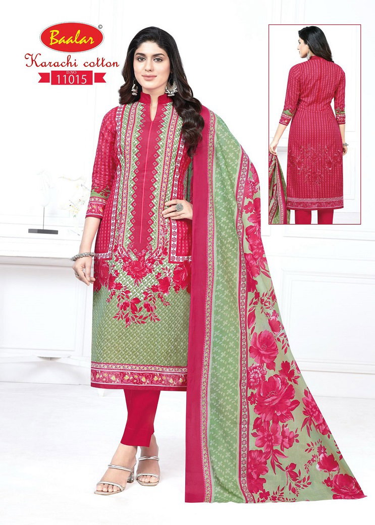 Baalar Karachi Cotton Vol 11 Dress Material Collection