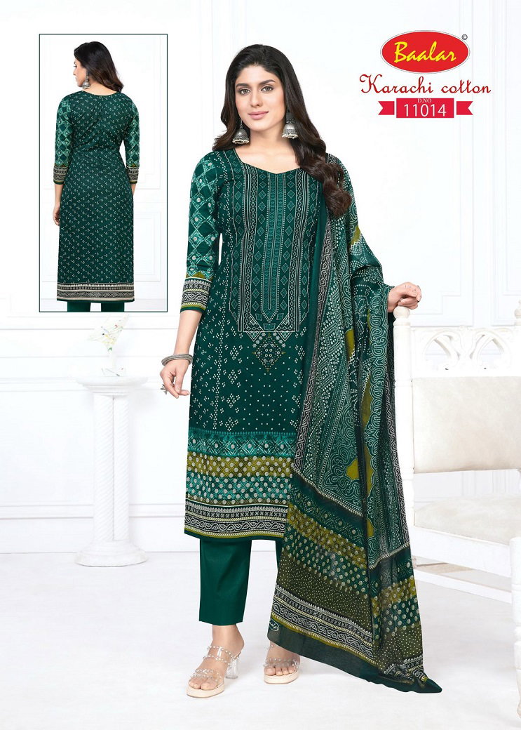 Baalar Karachi Cotton Vol 11 Dress Material Collection