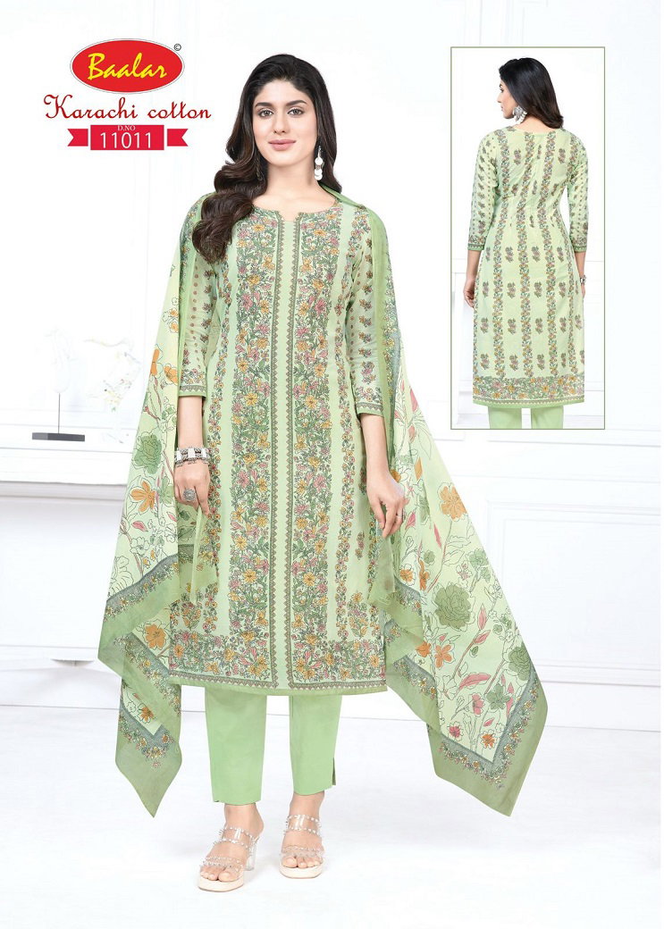 Baalar Karachi Cotton Vol 11 Dress Material Collection