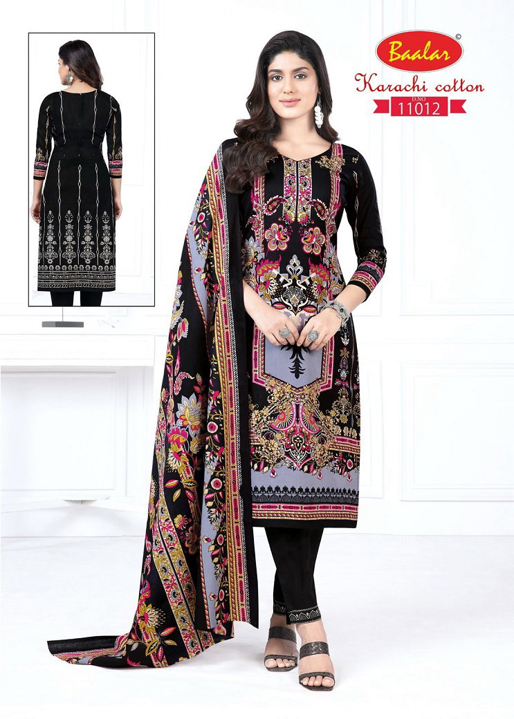 Baalar Karachi Cotton Vol 11 Dress Material Collection