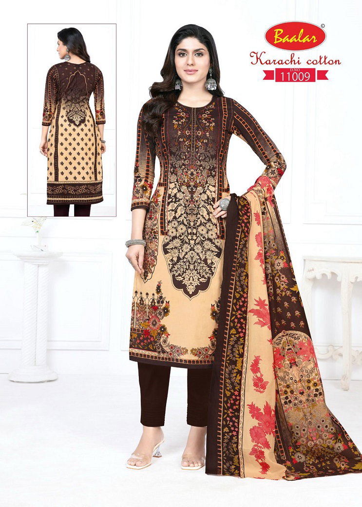 Baalar Karachi Cotton Vol 11 Dress Material Collection