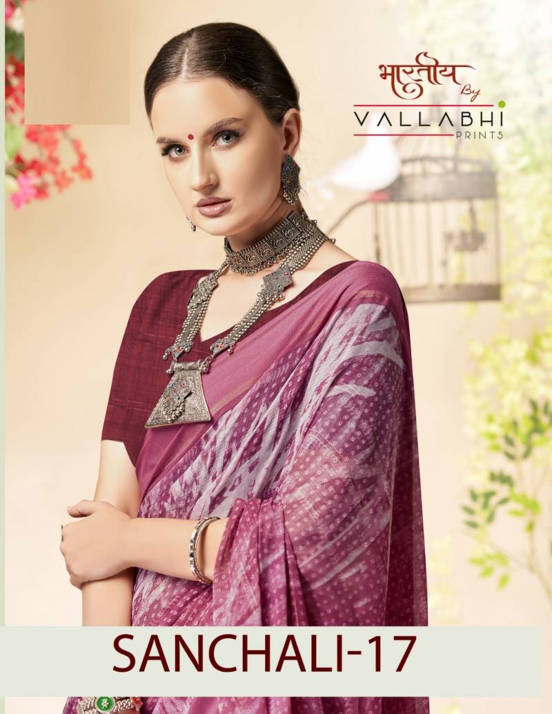 Vallabhi Sanchali Vol 17 Georgette Fancy Saree Collection