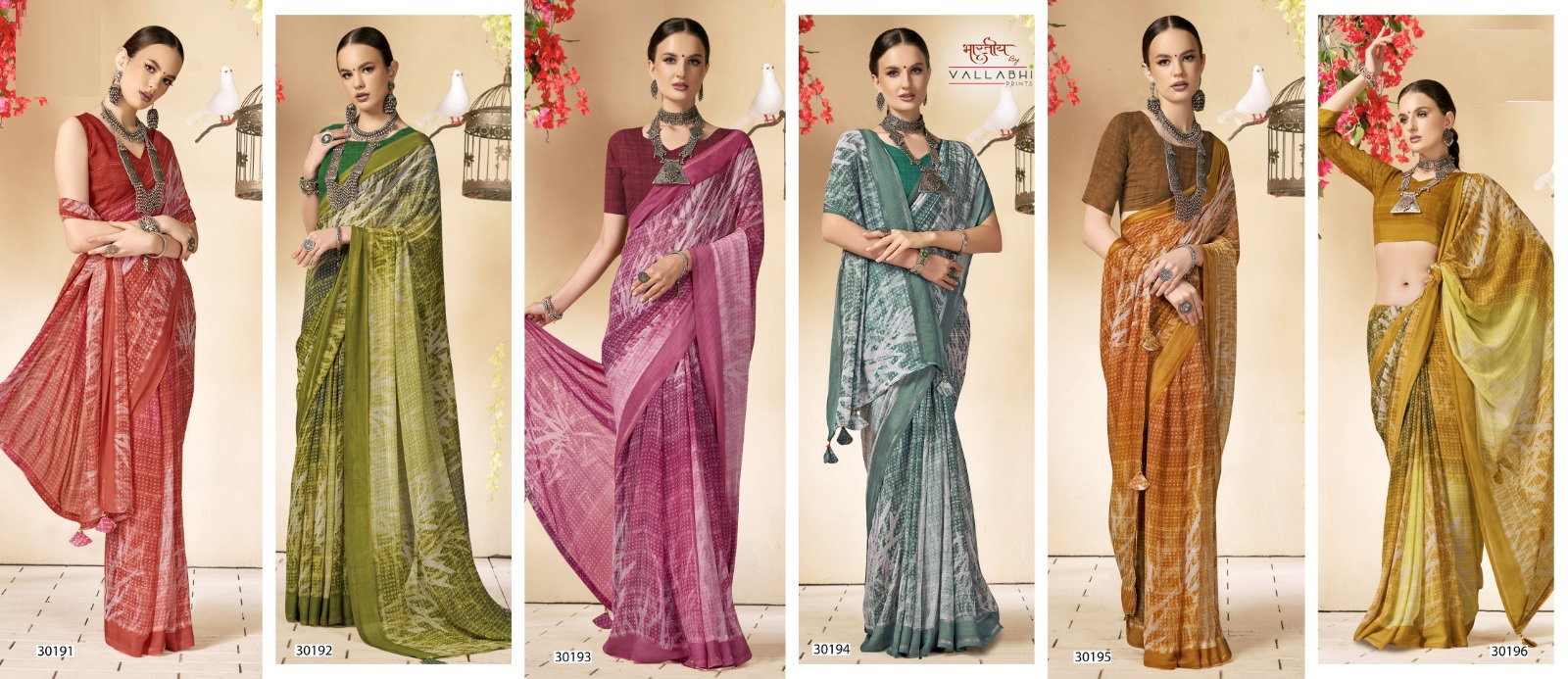 Vallabhi Sanchali Vol 17 Georgette Fancy Saree Collection