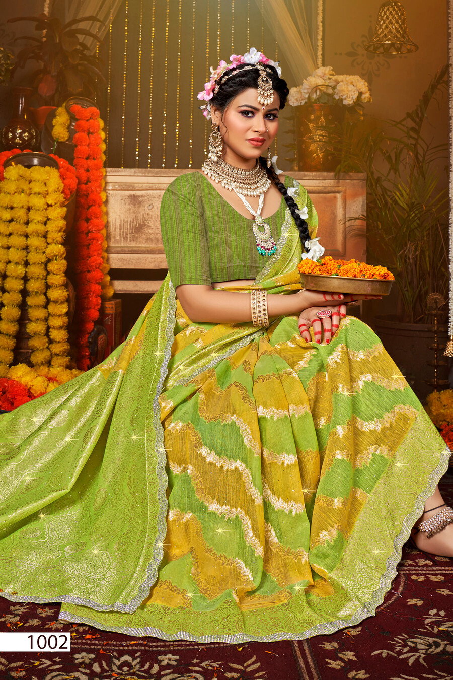 Saroj Fortune Linen Saroski Vol 1 Fancy Saree Collection