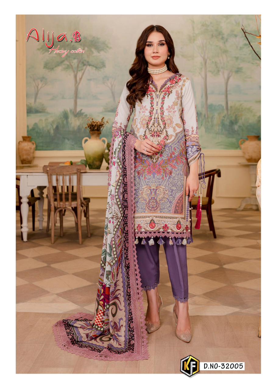 Keval Alija B Vol 32 Heavy Cotton Luxury Dress Material Collection