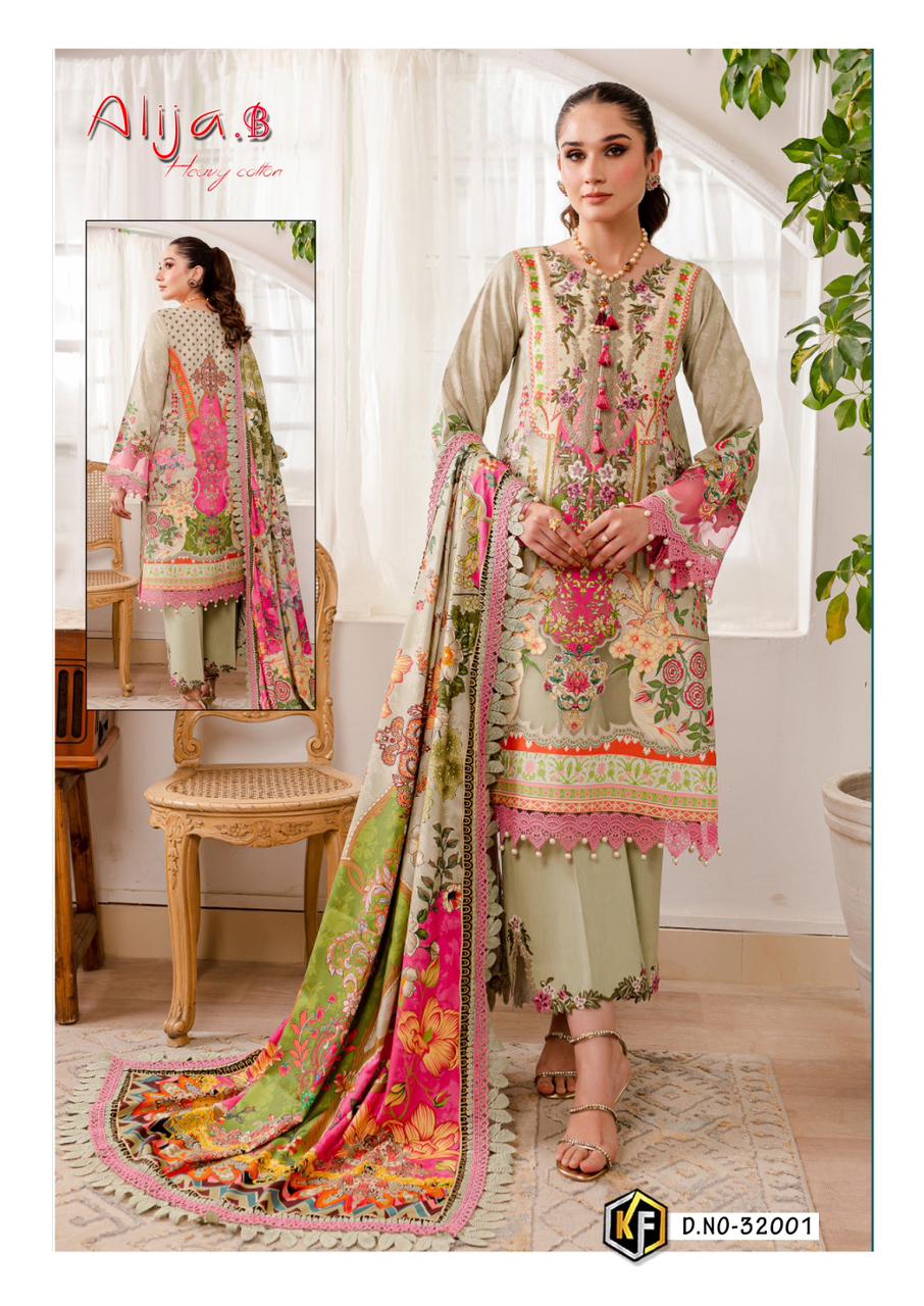 Keval Alija B Vol 32 Heavy Cotton Luxury Dress Material Collection