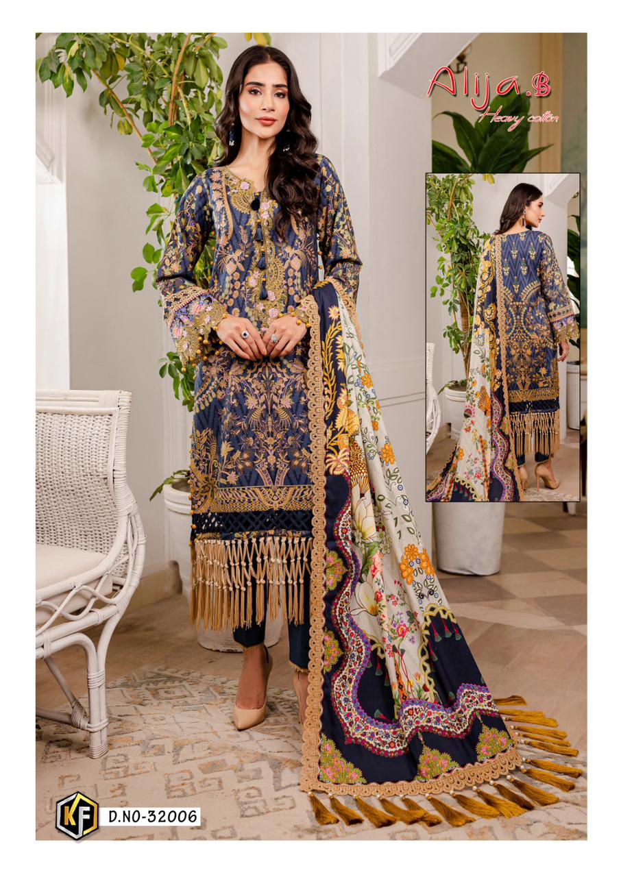 Keval Alija B Vol 32 Heavy Cotton Luxury Dress Material Collection